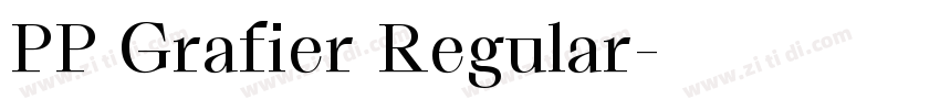PP Grafier Regular字体转换